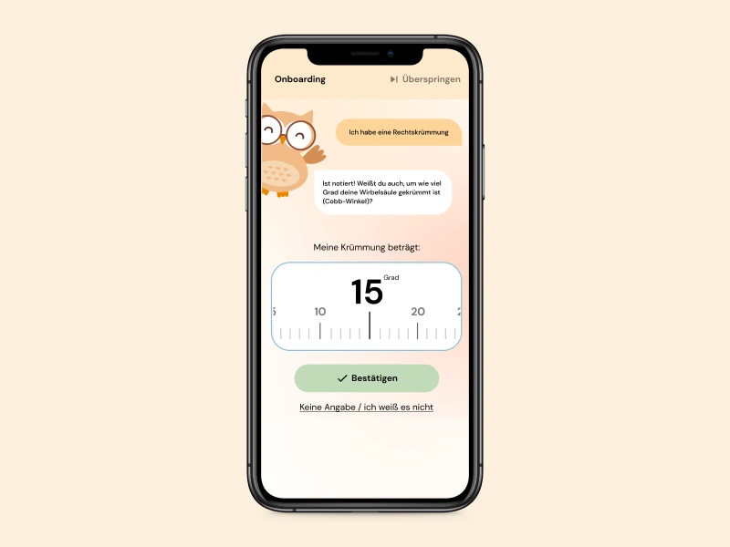Onboarding screens guiding new users through their first setup and first exercise session